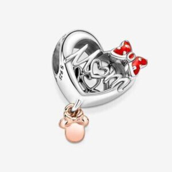 Pandora Minnie Mouse Mom Heart Charm - Picture 4 of 6